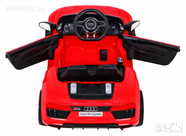 Audi R8 12V – Детска акумулаторна кола, Червена, EVA гуми, снимка 8 - Детски велосипеди, триколки и коли - 50419290