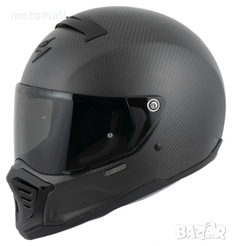 Каска SCORPION EXO-HX1 CARBON SE Solid Black, снимка 2 - Аксесоари и консумативи - 53890020