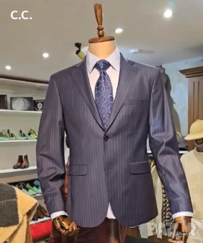 Парушев Мъжки костюм с риза, размер 52, цена 340 лв, снимка 1