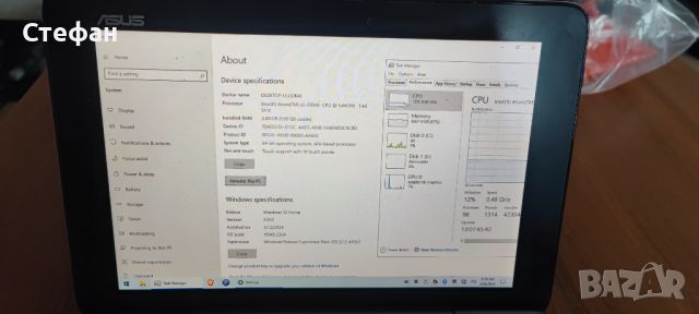 лаптоп asus transformer t100ha 2gb 64gb z8500, снимка 2 - Лаптопи за дома - 45962730