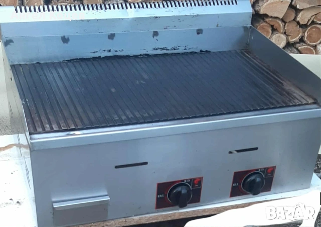 Газова оребрена скара 73см , снимка 2 - Газови котлони - 53411678