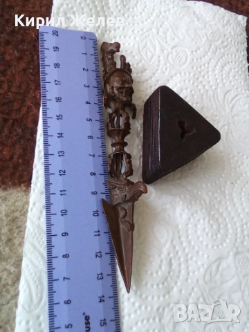 Бронзова кама от Камбоджа 54240, снимка 6 - Колекции - 53752705