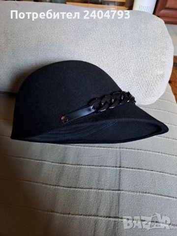 Продавам нова шапка с козирка, 100% вълна, снимка 1 - Шапки - 46370770