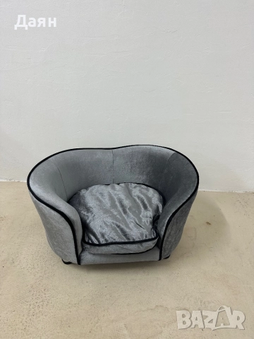Диван, легло за кучета и котки с мека възглавница, страничен джоб PawHut, снимка 3 - За кучета - 52419945