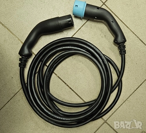 НОВ Кабел за зареждане на кола електромобил Тип 2 Type 2 480V 32A 6 Метра