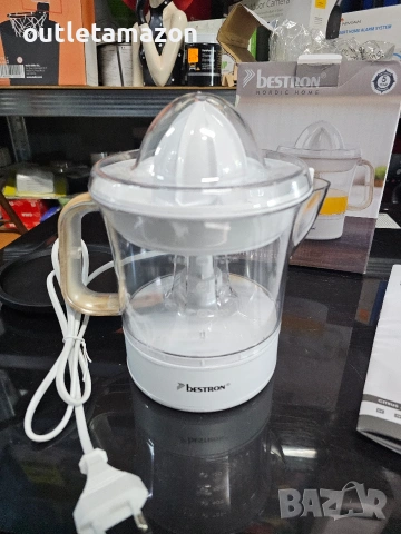 Електрическа сокоизстисквачка за цитруси и портокали Bestron , снимка 5 - Сокоизстисквачки и цитрус преси - 53278737