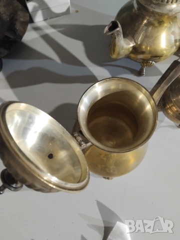Посребрен сервиз за кафе и чай, снимка 5 - Антикварни и старинни предмети - 53204784