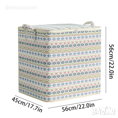 4867 Текстилен органайзер за дрехи и завивки със скандинавски мотиви – Стил и ред в дома, снимка 9 - Други стоки за дома - 53623088