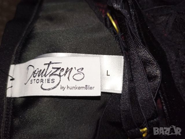 Doutzen's Hunkemoller - L, XL-Луксозни черни бикини дантела и кадифе , снимка 6 - Бельо - 45108202