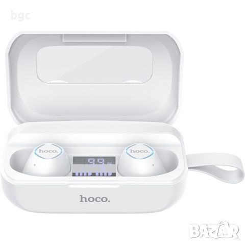 Слушалки bluetooth Hoco ES37 Treasure True Wireless, Бял - 24 месеца гаранция, снимка 2 - Bluetooth слушалки - 46410238
