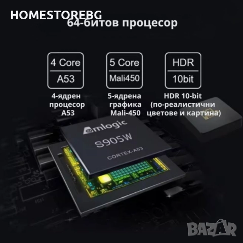 D9Q Mini Smart TV Box Android 4K Ultra HD мултимедиен плейър , снимка 5 - Приемници и антени - 51668697