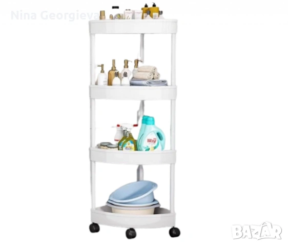Ъглова въртяща се поставка Corner Storage Rack, снимка 7 - Органайзери - 53291968