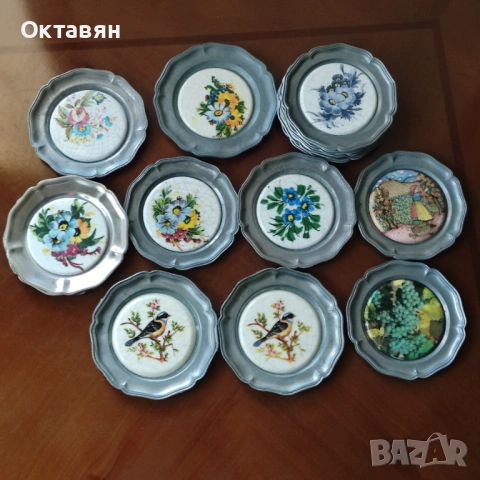 Калаени  чинийки за стена ,подложки за чаши