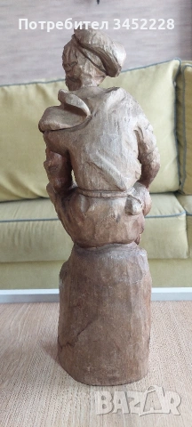 дърворезба за ценители височина 38см , снимка 5 - Декорация за дома - 53836071