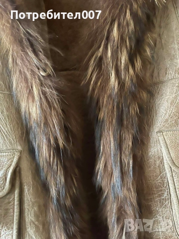 Палто- естествена кожа и гарнитура от лисица , снимка 6 - Палта, манта - 53912677
