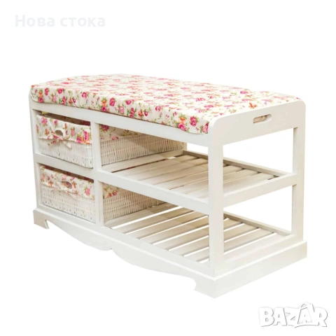 Шкаф-пейка за обувки, бял цвят, 80*34*45см