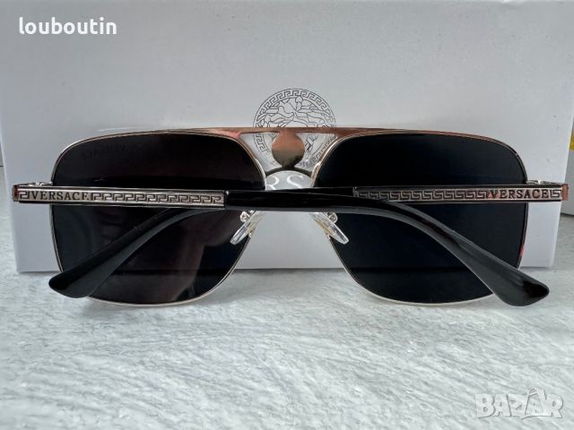 Versace 2024 мъжки слънчеви очила правоъгълни  , снимка 10 - Слънчеви и диоптрични очила - 46011482