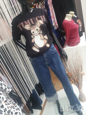 Тениска със зайче , снимка 2 - Тениски - 49776889