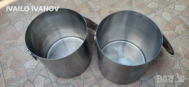 Казани 50литра на Хром Силистра 2бр дебела неръждавеика 2мм алпака , снимка 5 - Съдове за готвене - 54006482