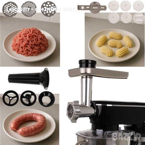 Многофункционален кухненски робот Ruhhy, 2300W, с отопляема купа, капацитет 6,2L, над 30 функции, снимка 10 - Кухненски роботи - 52549229