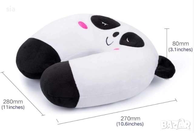 Възглавница за врат, Детска възглавница, Панда, снимка 3 - Аксесоари и консумативи - 52316757