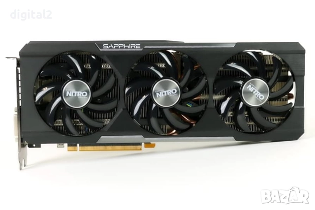 Видеокарта SAPPHIRE NITRO R9 390 8GB D5 Реновирани 3 месеца гаранция, снимка 2 - Видеокарти - 52400358