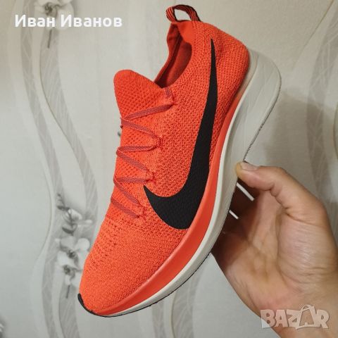 маратонки Nike Zoom Fly Flyknit Bright Crimson  номер 41,5 -42, снимка 9 - Маратонки - 45344637