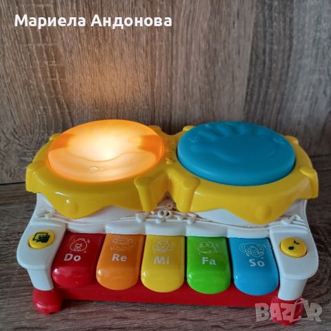 Музикална играчка 2в1 Пиано и Барабани, снимка 3 - Музикални играчки - 45326578