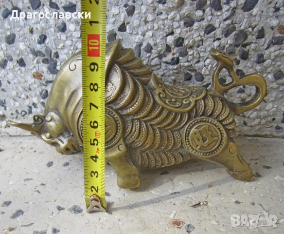 Фигури статуетки преспапие ПИЛЕ ПТИЧЕ месинг БРОНЗ МЕТАЛ ФИГУРА прасе свиня бик статуетка телец коте, снимка 9 - Други ценни предмети - 28881682