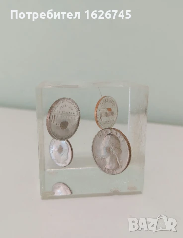 Преспапие САЩ центове, снимка 2 - Нумизматика и бонистика - 51398877