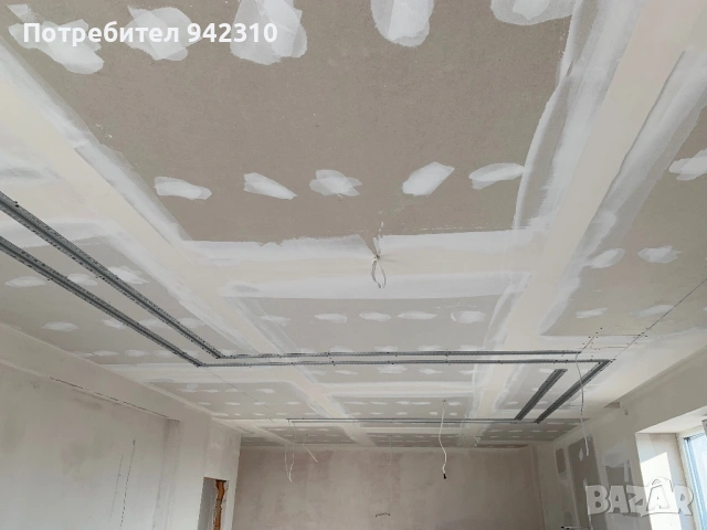 Сухо строителство,монтаж на гипсокартон,шпакловка и машинно боядисване, снимка 5 - Монтажи - 53270084