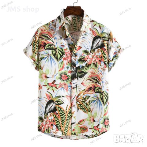Мъжка флорална риза Ditsy, 12цвята , снимка 6 - Ризи - 45493504