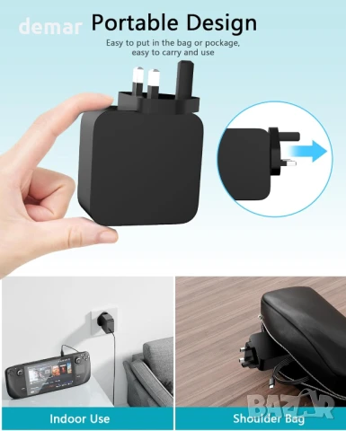 65W USB C зарядно устройство за Microsoft Surface Pro Х 11 10 9 8 7+ 7, снимка 7 - Друга електроника - 51263034