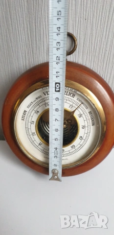 Стар немски барометър, снимка 2 - Антикварни и старинни предмети - 53937703
