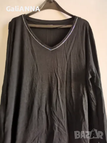 СТРАХОТНА ТУНИКА ЕФЕКТНО БИЕ КАМЪНИ 3XL-4XL, снимка 5 - Туники - 49610209