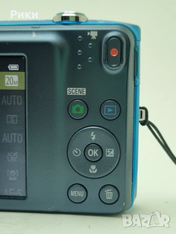 Nikon Coolpix S3500 Blue 20.1MP, снимка 10 - Фотоапарати - 53804763