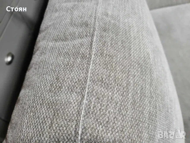 Светло сив диван от плат с функция сън "Myriad", снимка 8 - Дивани и мека мебел - 50886659