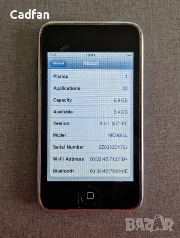 Apple iPod touch 2nd Gen A1288 8GB, снимка 3 - iPod - 47989206