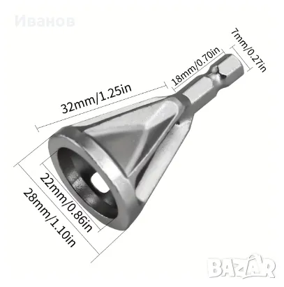 Инструмент за външни фаски от 4-19 mm, снимка 2 - Други инструменти - 47454883