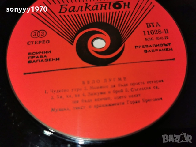 БЕЛО ДУГМЕ-ДА ДОЖИВЕЕШ 100 1012251212, снимка 14 - Грамофонни плочи - 52719708