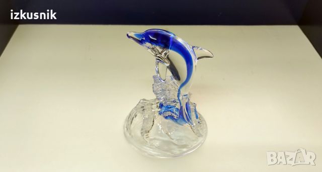 Dolphin от Cristal d,Arques Франция, снимка 3 - Статуетки - 45385135