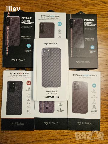 Калъфи Pitaka за Iphone и Samsung Чисто нови, снимка 2 - Калъфи, кейсове - 45671668