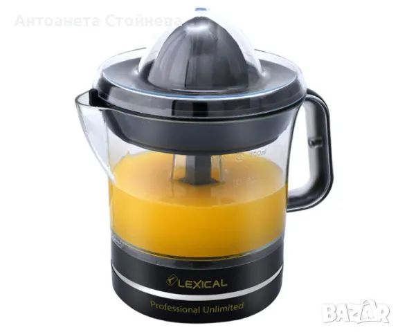 Електрическа цитрус преса Lexical LCJ-2101, 40W, 700ml Бял/Черен, снимка 4 - Сокоизстисквачки и цитрус преси - 48104678