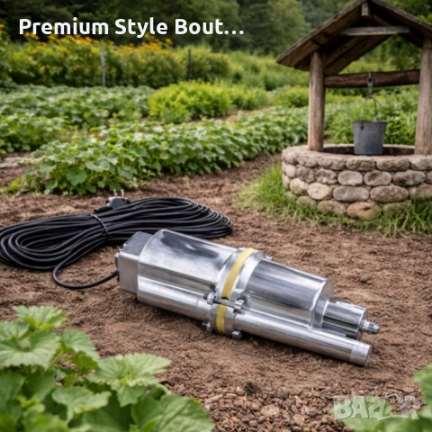 Дебит - Помпа за чиста вода с горно засмукване за дълбоки кладенци 1500W 1100L, снимка 2 - Друга електроника - 54090939