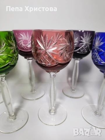Комплект от 6 броя чаши за вино, снимка 8 - Чаши - 51078707