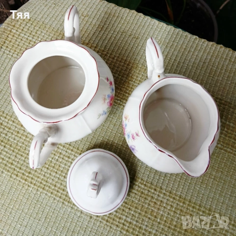 БГ порцелан барокова захарница и каничка , снимка 5 - Сервизи - 54097338