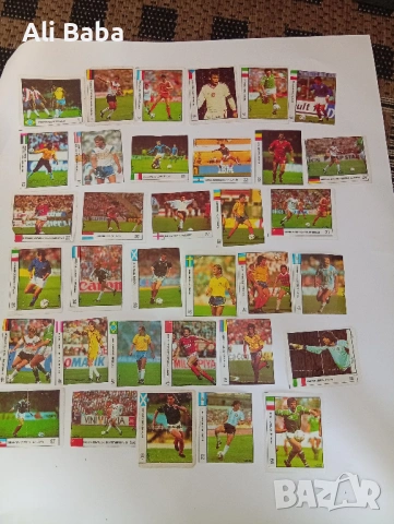 Лот Картинки от дъвки Cin Cin футболисти 