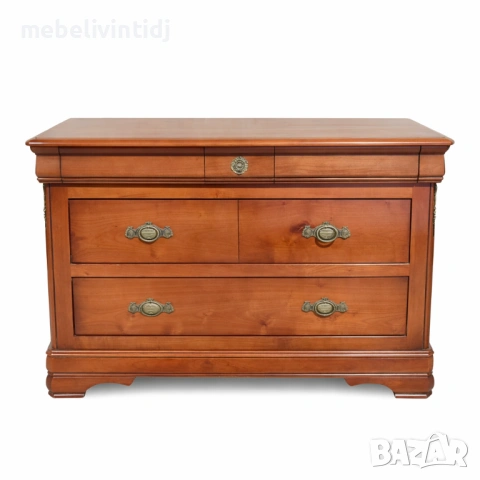 Скрин, изработен от масивно дърво - череша, от колекцията Louis Philippe, снимка 9 - Скринове - 53692308