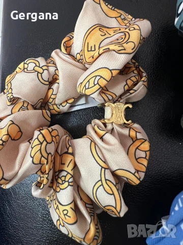 скрънчи ластик за коса Celine, снимка 8 - Аксесоари за коса - 41511486