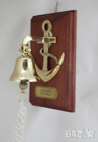 Камбана с котва от плътен месинг., снимка 2 - Колекции - 54003744